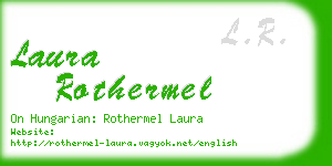 laura rothermel business card